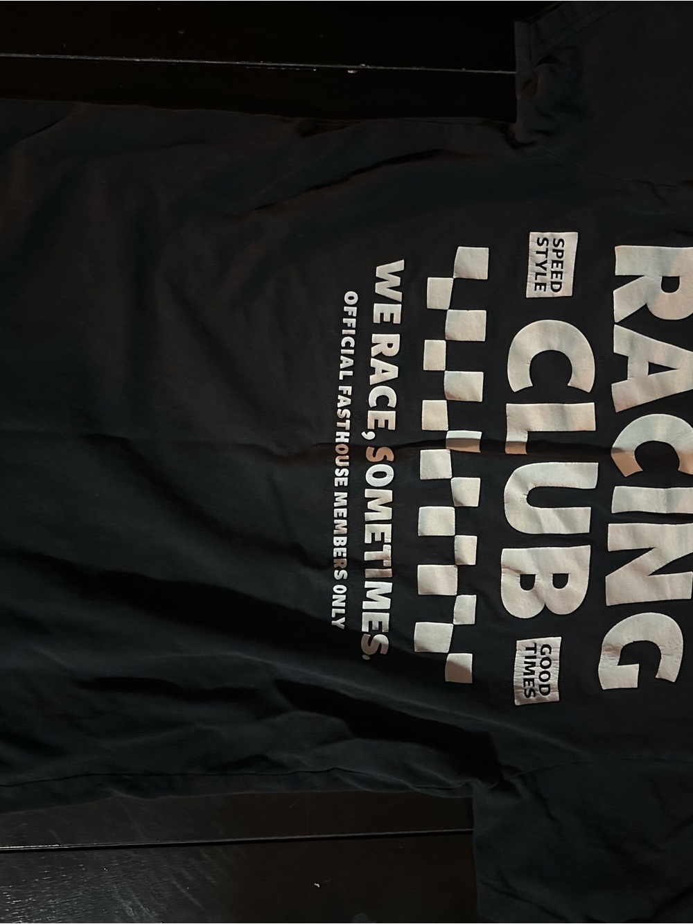 Racing Club Graphic Tee - Black